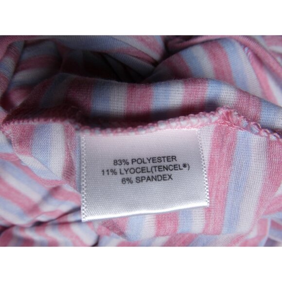 Peter Millar Golf Shirt Pink Stripes Size XL - Picture 9 of 9